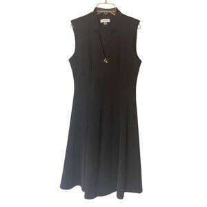 Calvin Klein Sleeveless Black A-Line Dress Size 8